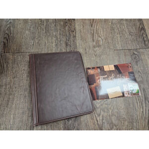 Samsill 9x7 Brown Faux Leather Photo Album 3 Ring Binder NEW Scrapbook
